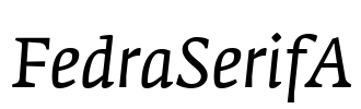 FedraSerifA Font Image
