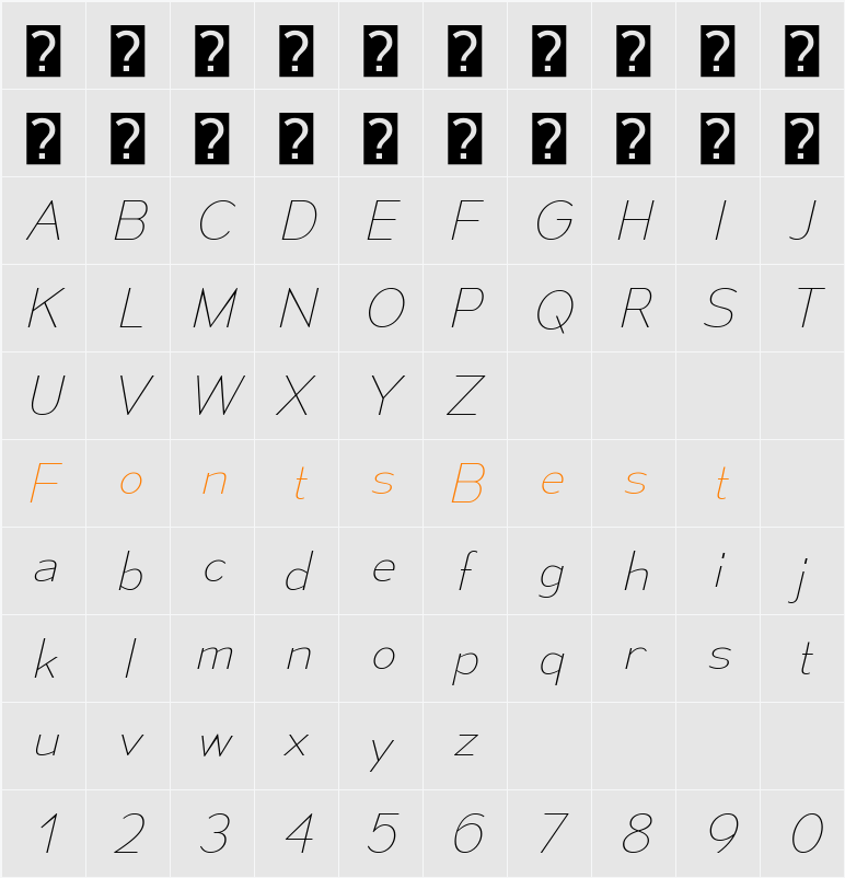 Mesmerize Ul Character Map