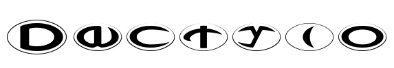 Dactylo Font Image