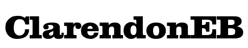 ClarendonEB Font Image
