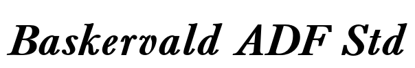 Baskervald ADF Std Font Image