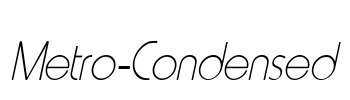 Metro-Condensed