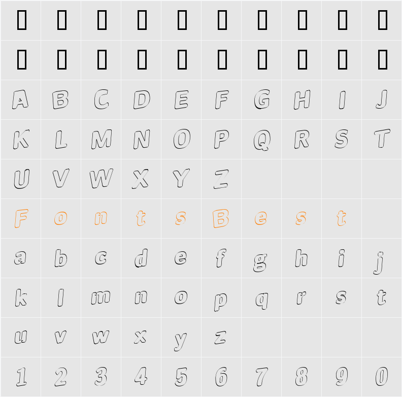 JI-Jibbed Character Map
