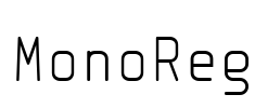 MonoReg Font Image