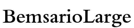 BemsarioLarge Font Image