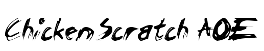 ChickenScratch AOE Font Image