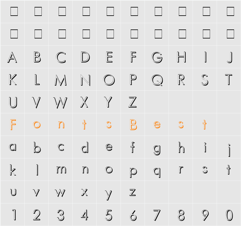 FuturisVolumeC Character Map