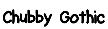 Chubby Gothic Font Image