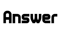 Answer Font Image