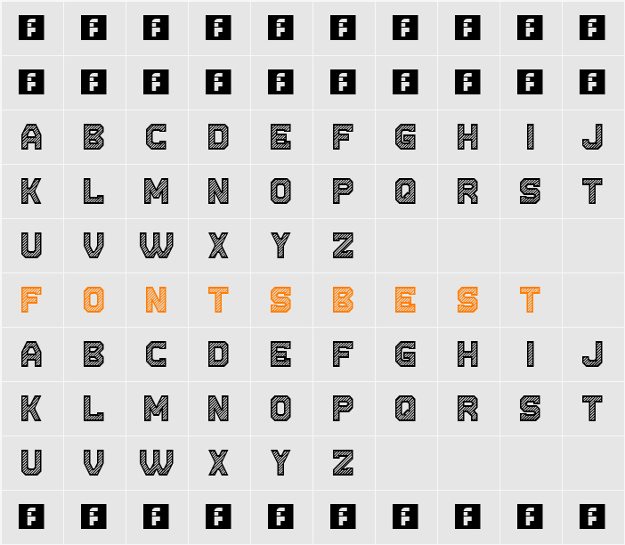 Cut the paper Character Map