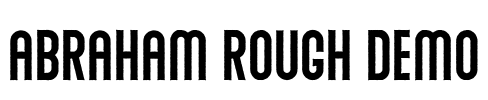 Abraham Rough Demo Font Image