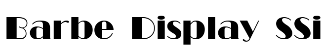 Barbe Display SSi Font Image