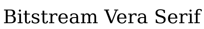 Bitstream Vera Serif Font Image