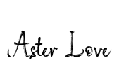 Aster Love Font Image