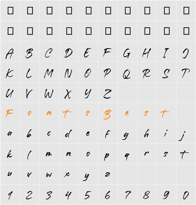 Battaghorse Character Map