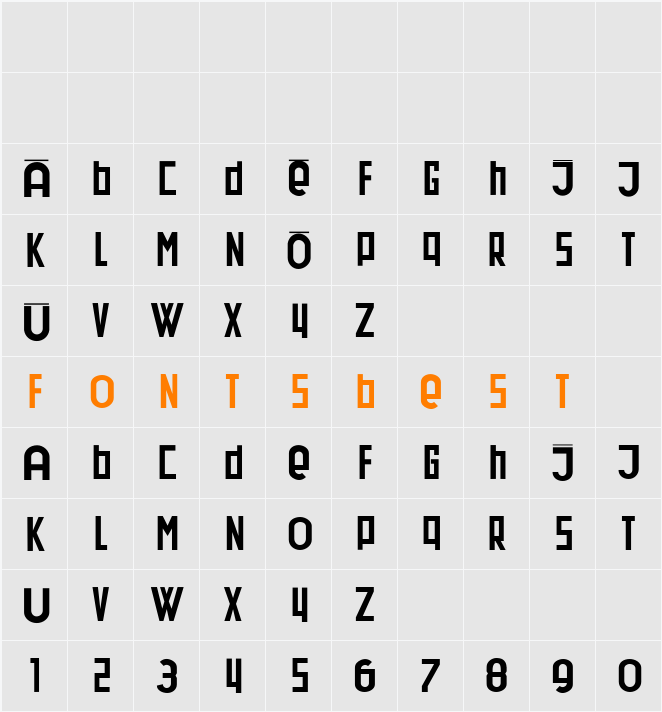 DadaDa Character Map