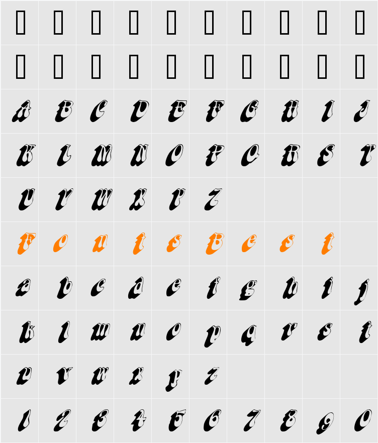 Flashback Character Map