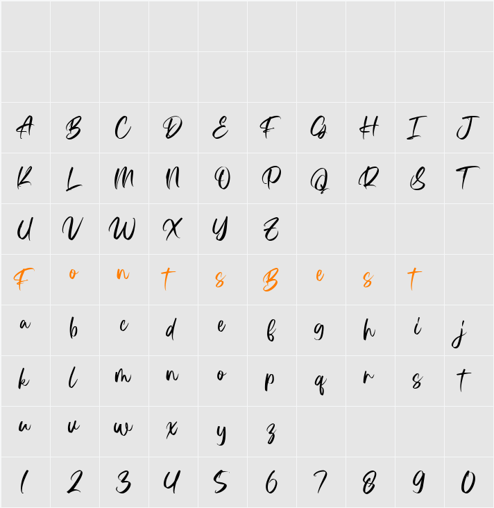 Astria Character Map