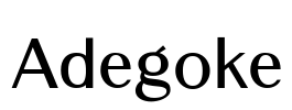 Adegoke Font Image