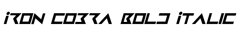 Iron Cobra Bold Italic