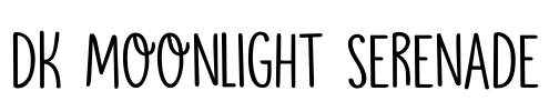 DK Moonlight Serenade Font Image