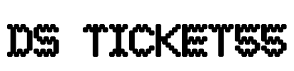 DS Ticket55 Font Image