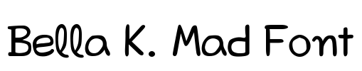 Bella K. Mad Font