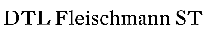DTL Fleischmann ST Font Image
