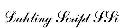 Dahling Script SSi Font Image