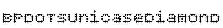 BPdotsUnicaseDiamond Font Image