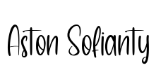 Aston Sofianty Font Image
