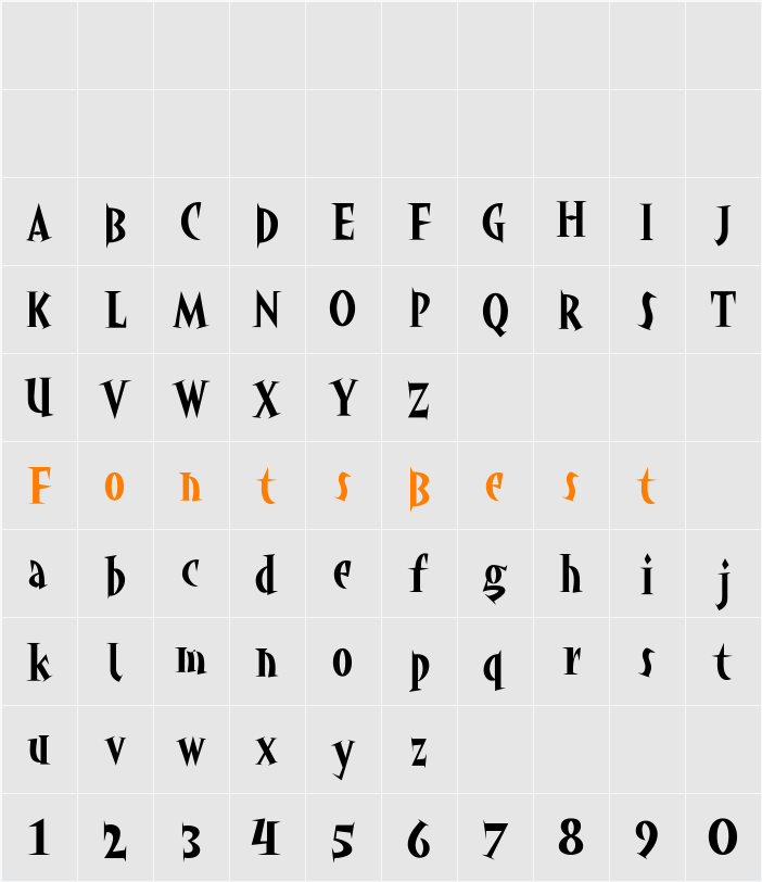 akaHoggle Character Map