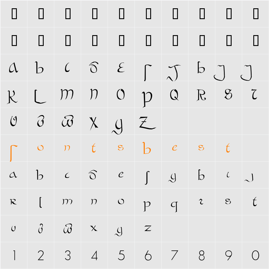 JI-Mildly Character Map