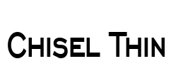 Chisel Thin Font Image