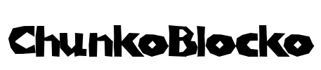 ChunkoBlocko Font Image