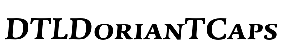 DTLDorianTCaps Font Image