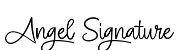 Angel Signature Font Image