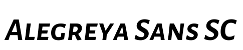 Alegreya Sans SC