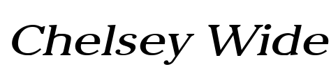 Chelsey Wide Font Image