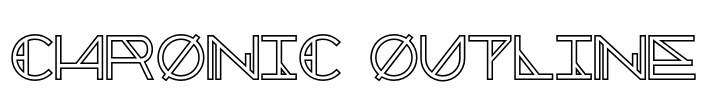 Chronic Outline Font Image