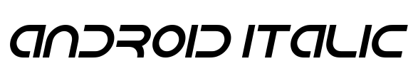 Android Italic Font Image
