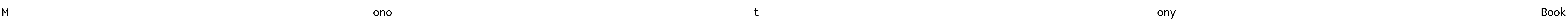 MonotonyBook Font Image