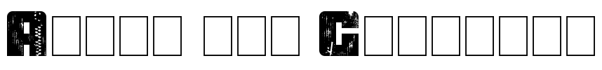 After the Goldrush Font Image