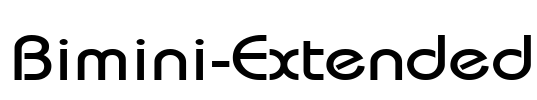 Bimini-Extended Font Image