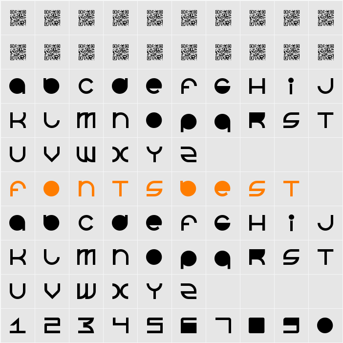 BeastModeSolid Character Map