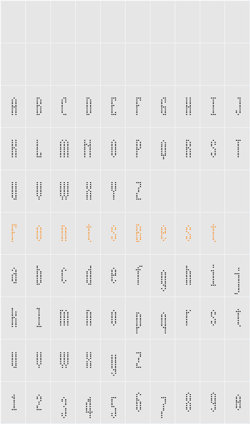 BPdotsCondensed Character Map