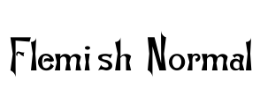 Flemish-Normal Font Image