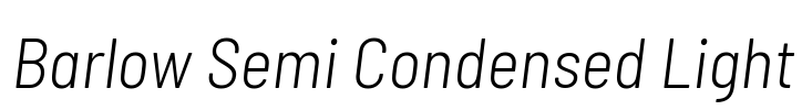 Barlow Semi Condensed Light Font Image