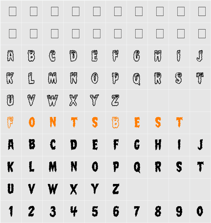 CC Meltdown Character Map