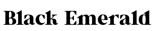 Black Emerald Font Image